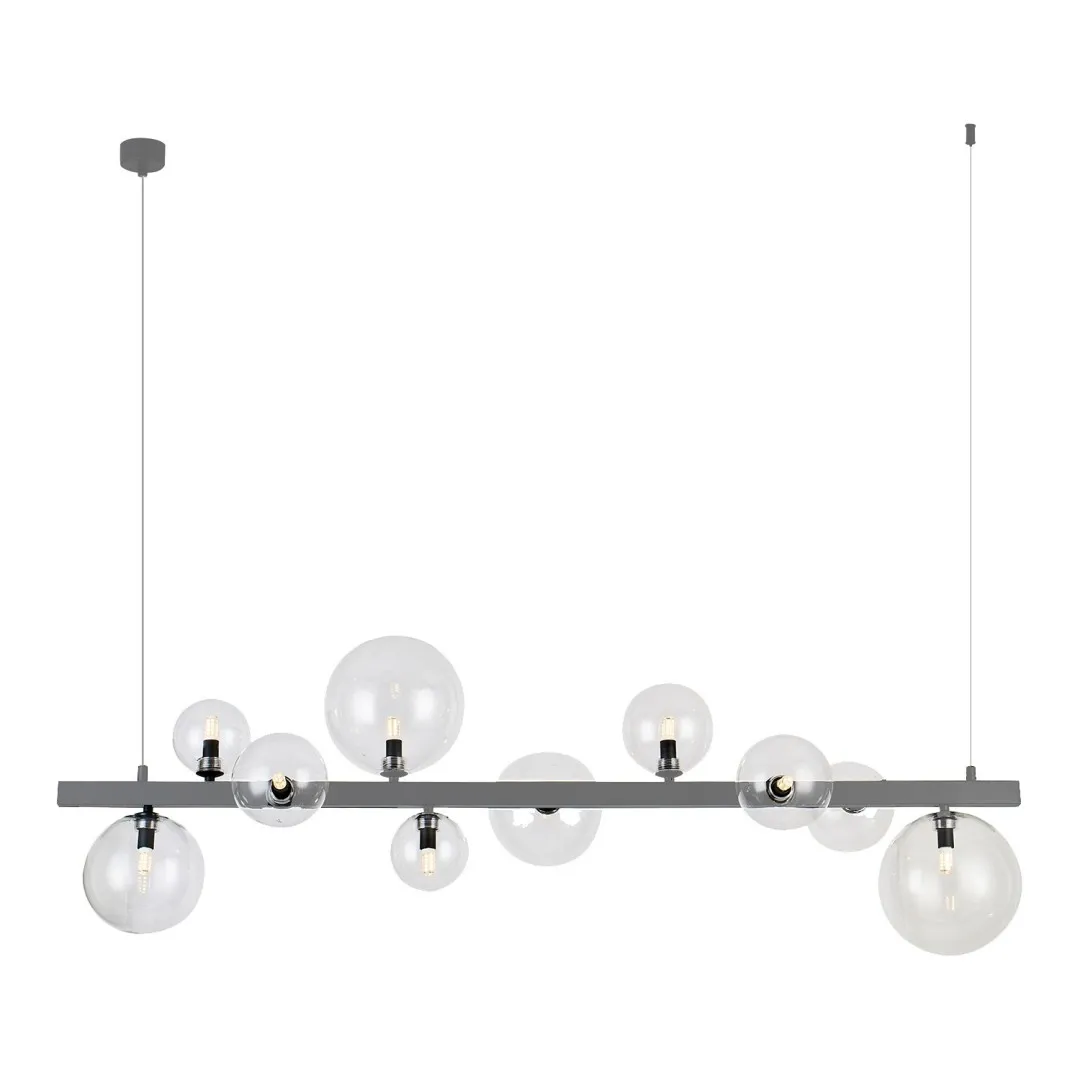 BUBBLES GLASS SHADES SET 10 CLEAR