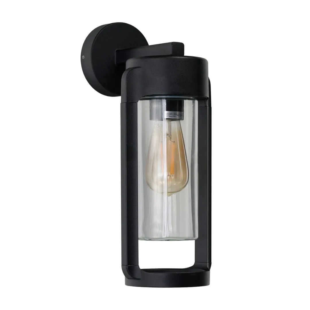 LANTERN WALL E27 IP54 BK
